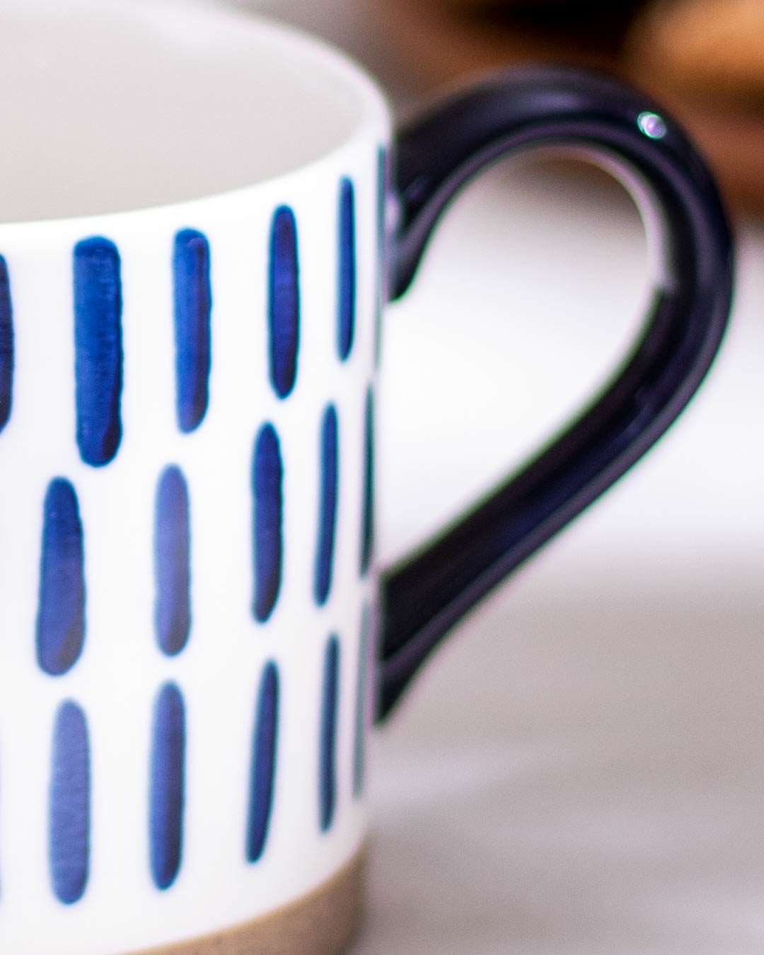 Blue & White Nordic Ceramic Mug