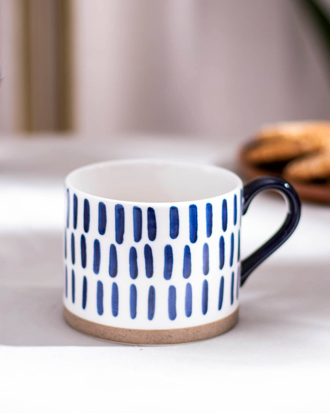 Blue & White Nordic Ceramic Mug