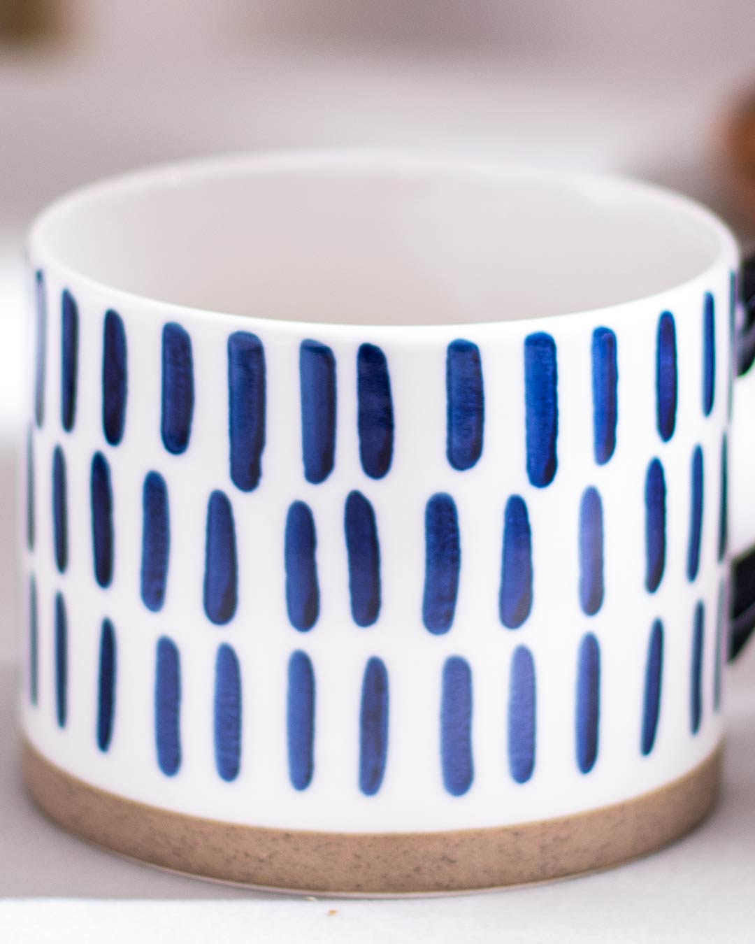 Blue & White Nordic Ceramic Mug