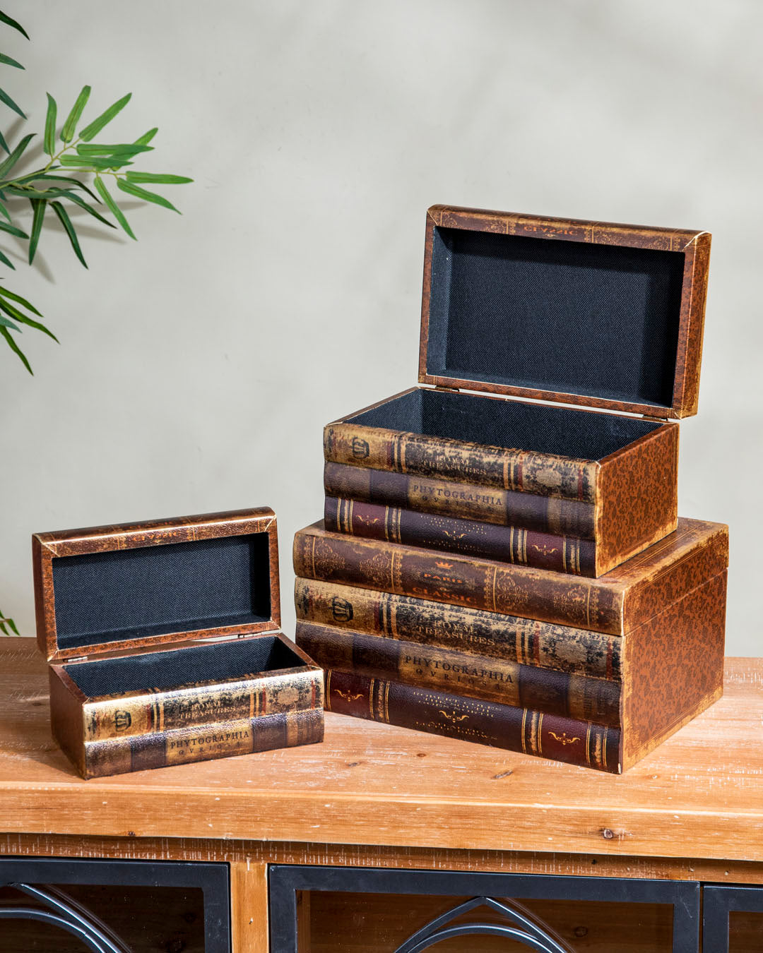 'Old World Book' Vintage Treasure Chest - Set of 3