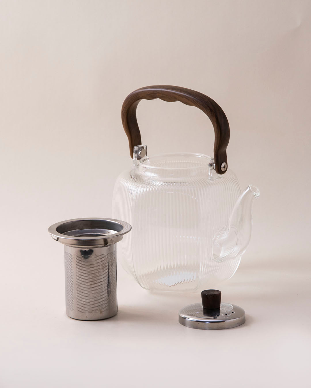Transparent Glass Teapot With Filter