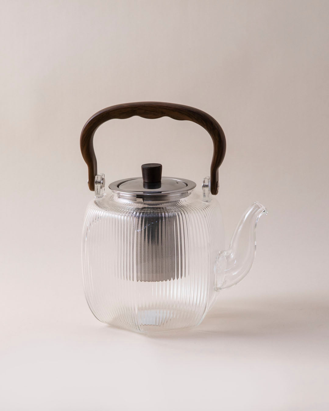 Transparent Glass Teapot With Filter