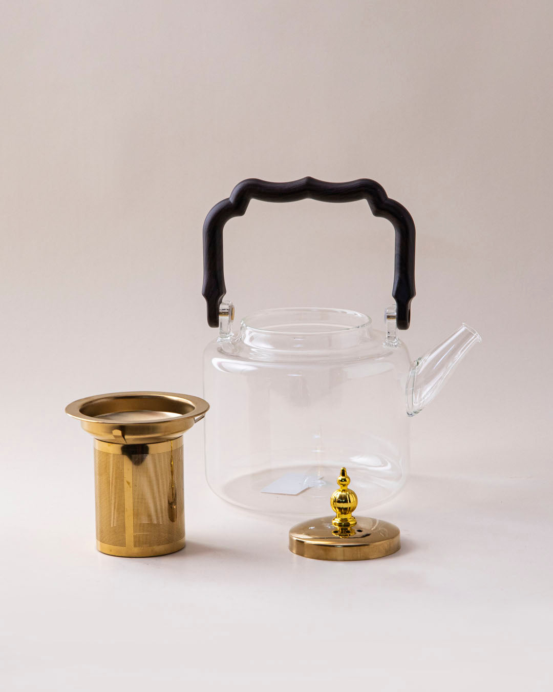 Transparent Glass Teapot With Filter