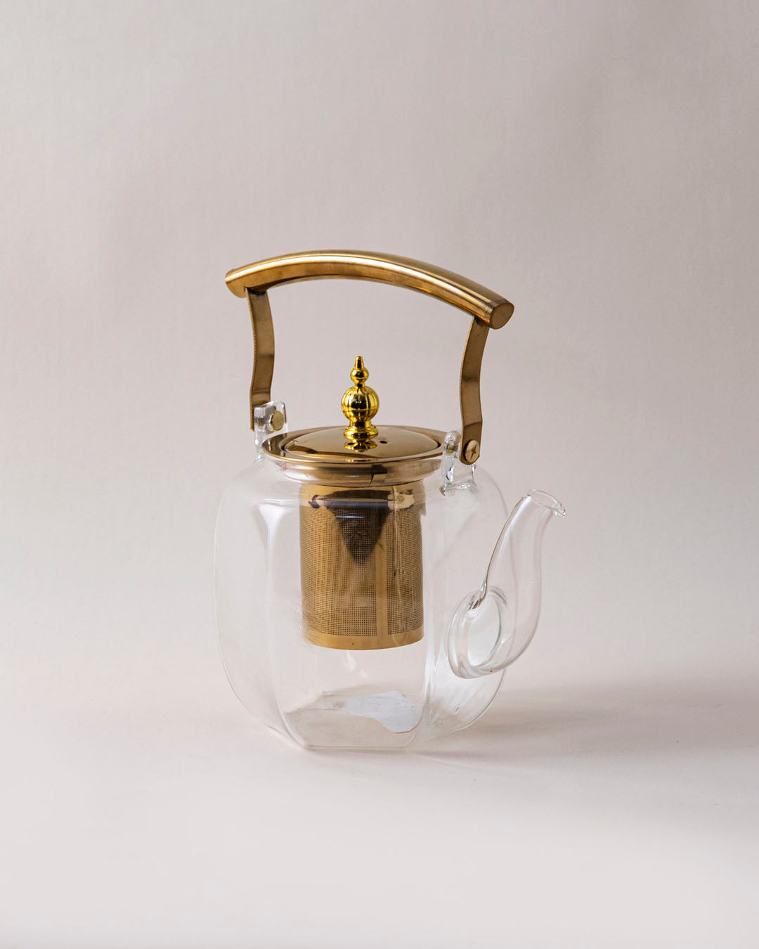 Transparent Glass Teapot With Filter