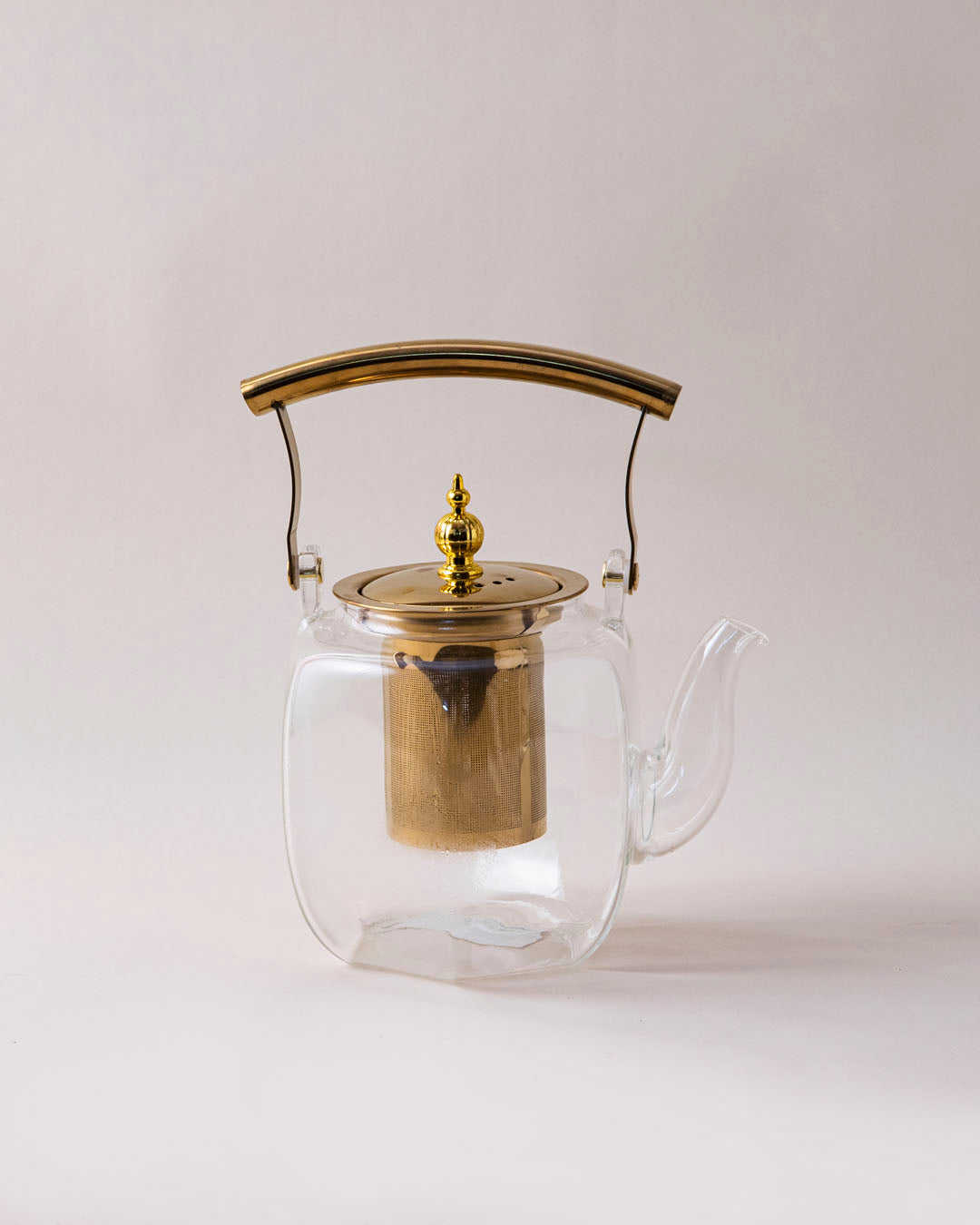 Transparent Glass Teapot With Filter