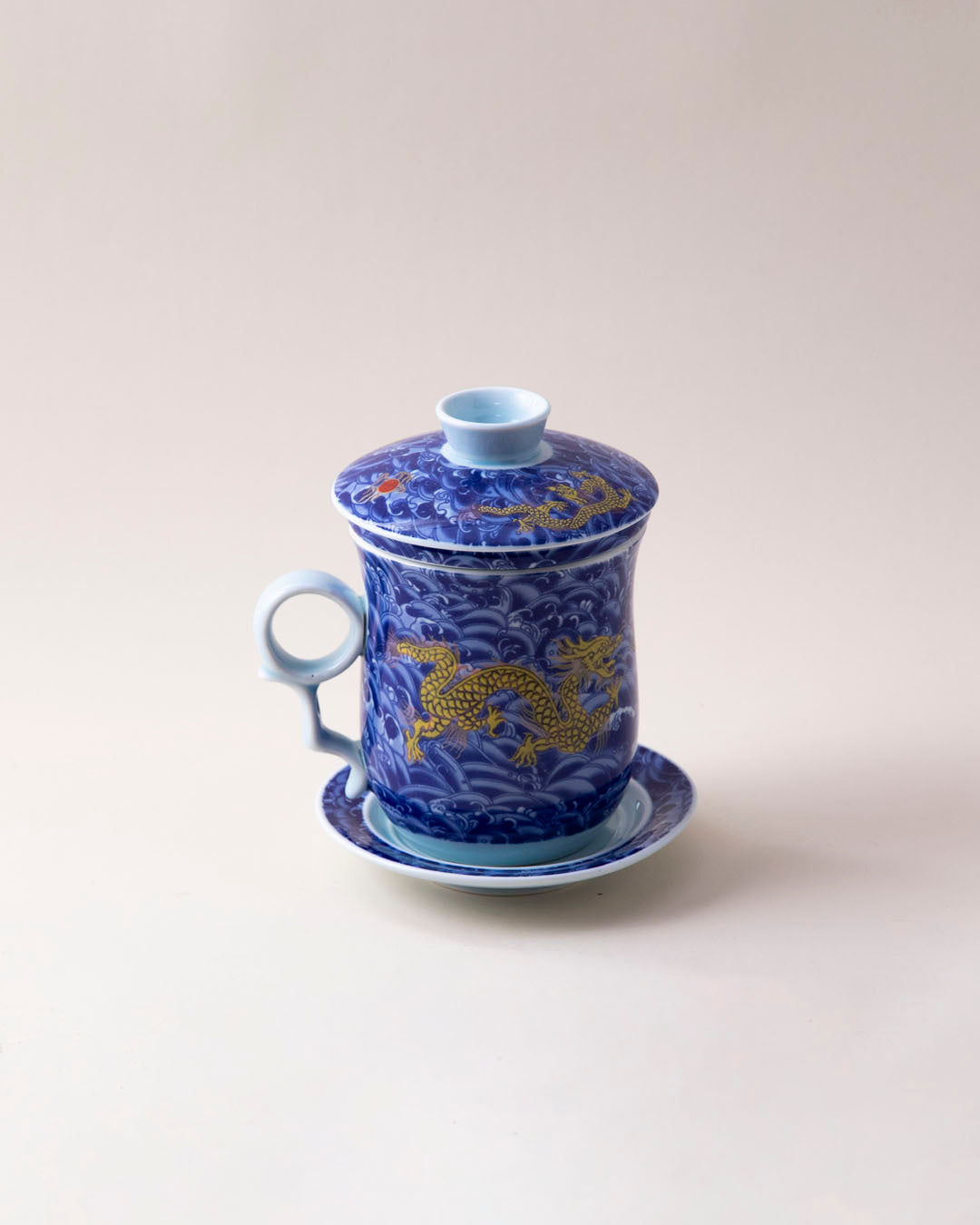 Dragon Infuser Tea Mug - Blue