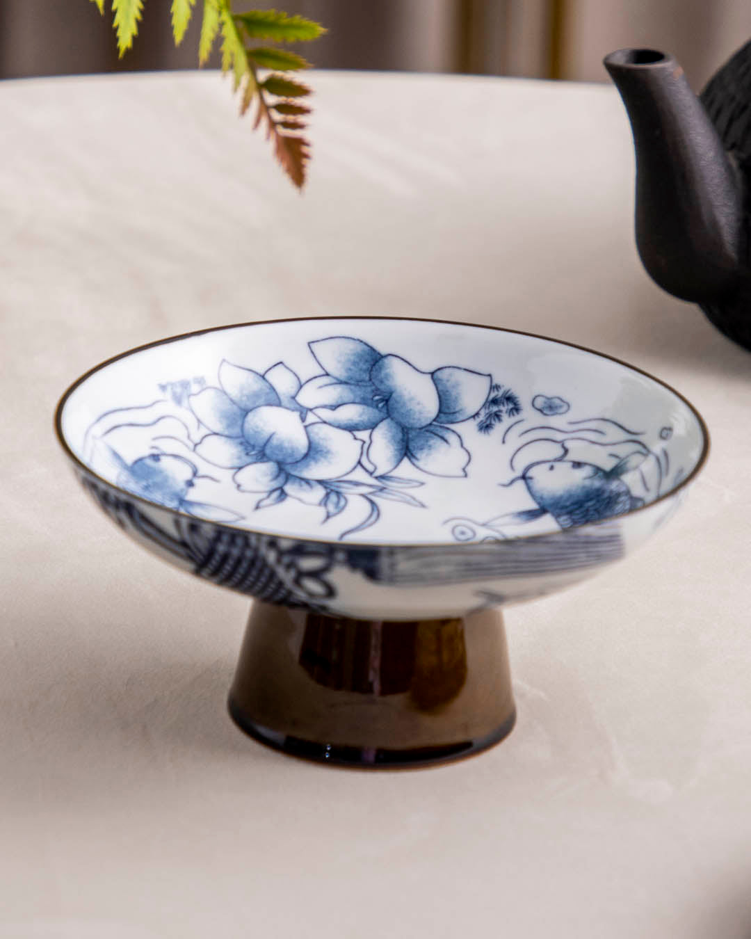Blue & White Fruit Bowl / Nut Bowl - The Decor Kart