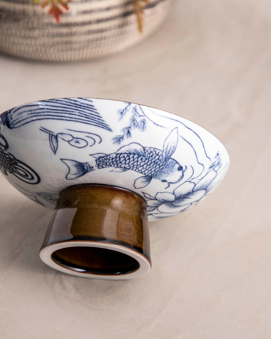 Blue & White Fruit Bowl / Nut Bowl - The Decor Kart