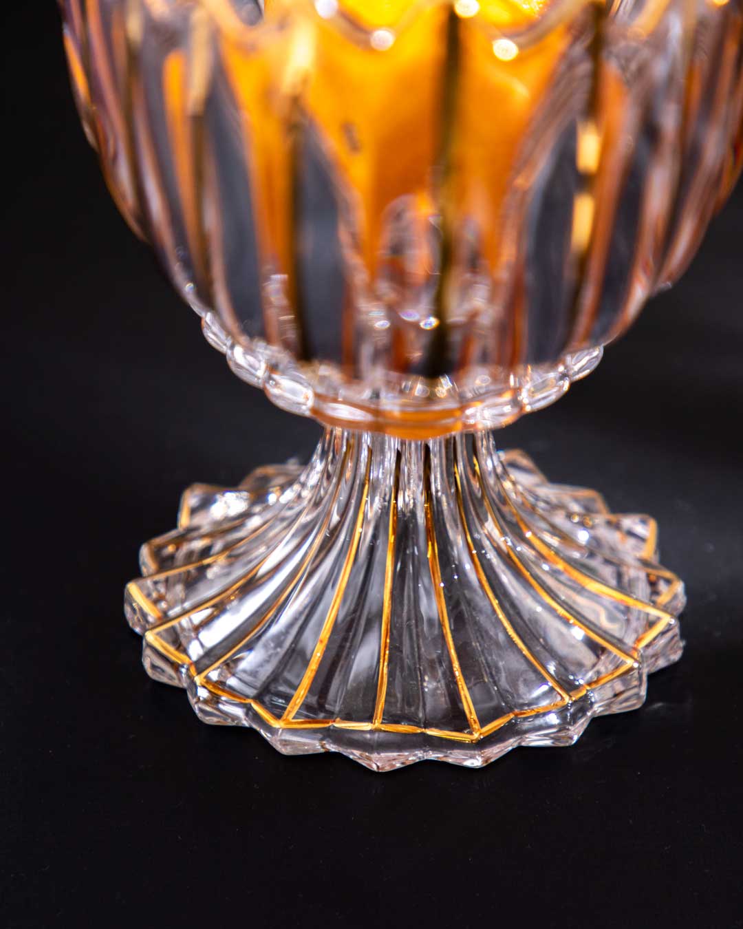 Crystal Glass Lotus Decorative Bowl
