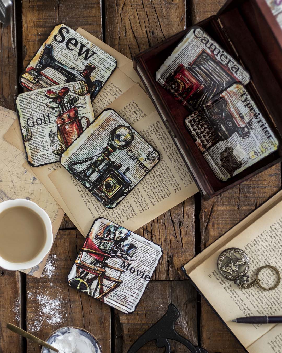 Leisure Metal Coasters - Set of 6 - The Decor Kart
