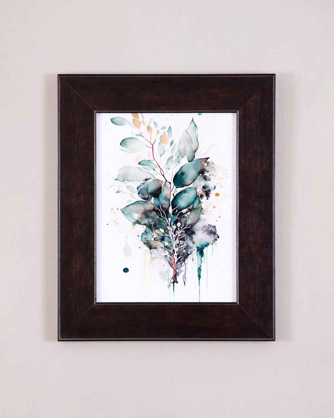 Forest Mist - Abstract Botanical Watercolor