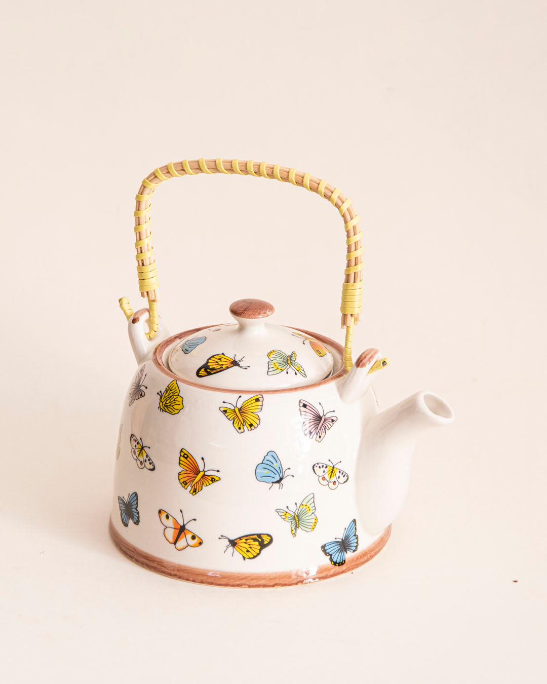 Butterfly Ceramic Tea Kettle