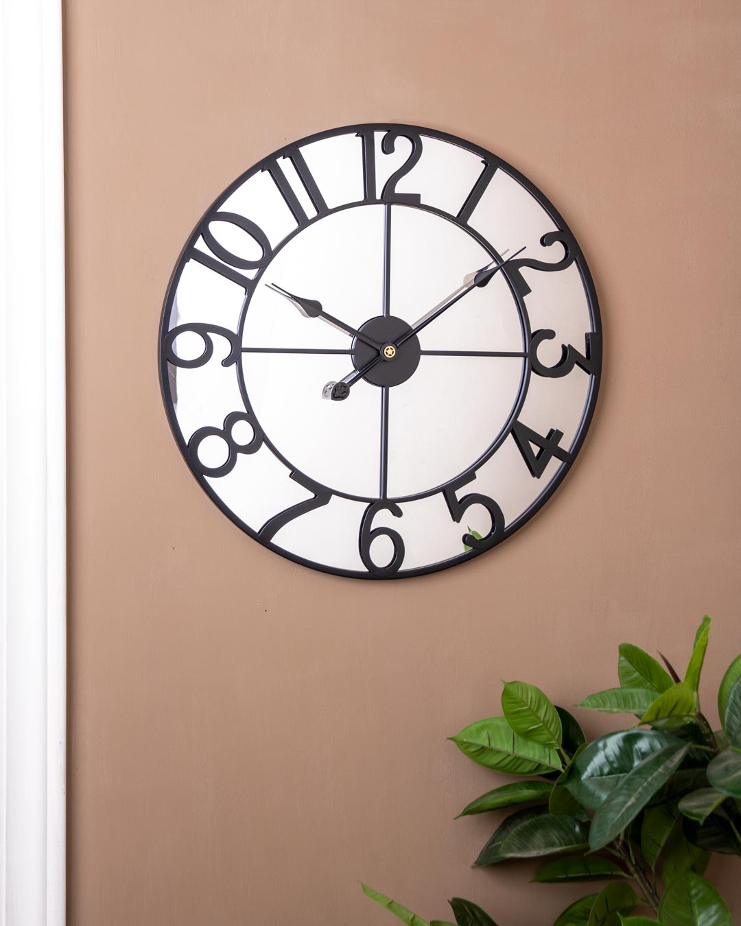 Lindsay Mirrored Wall Clock