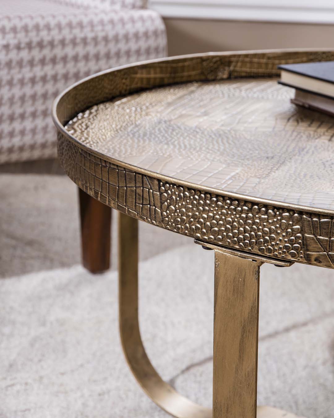 Crocodile Embossing Coffee Table - Large