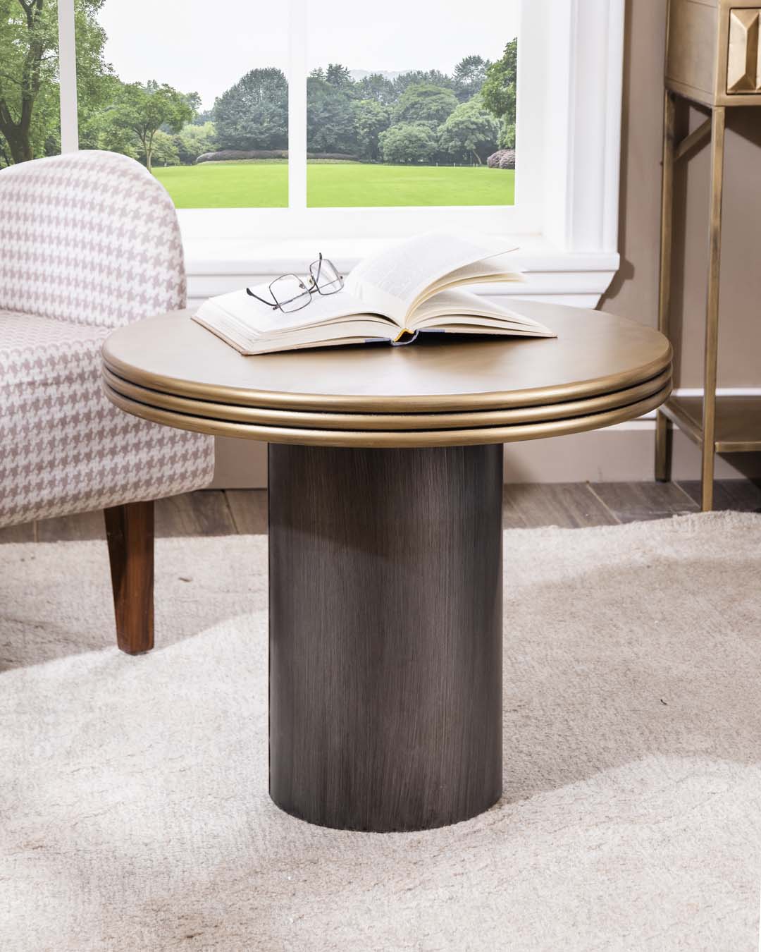 Tiered Tranquility Round Coffee Table