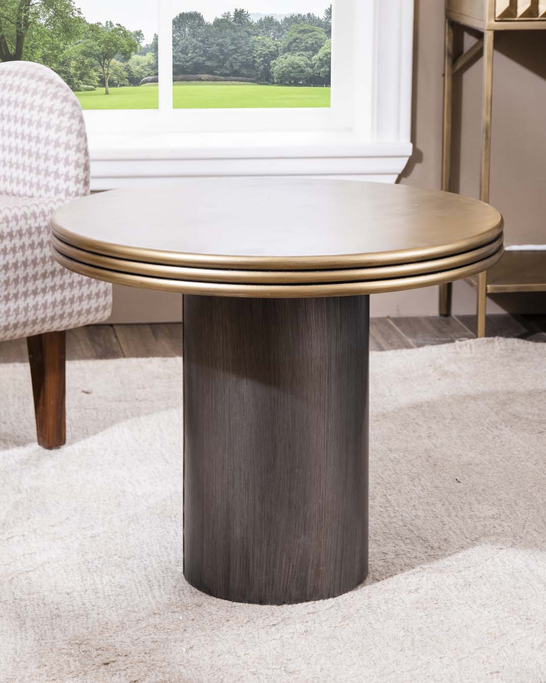 Tiered Tranquility Round Coffee Table