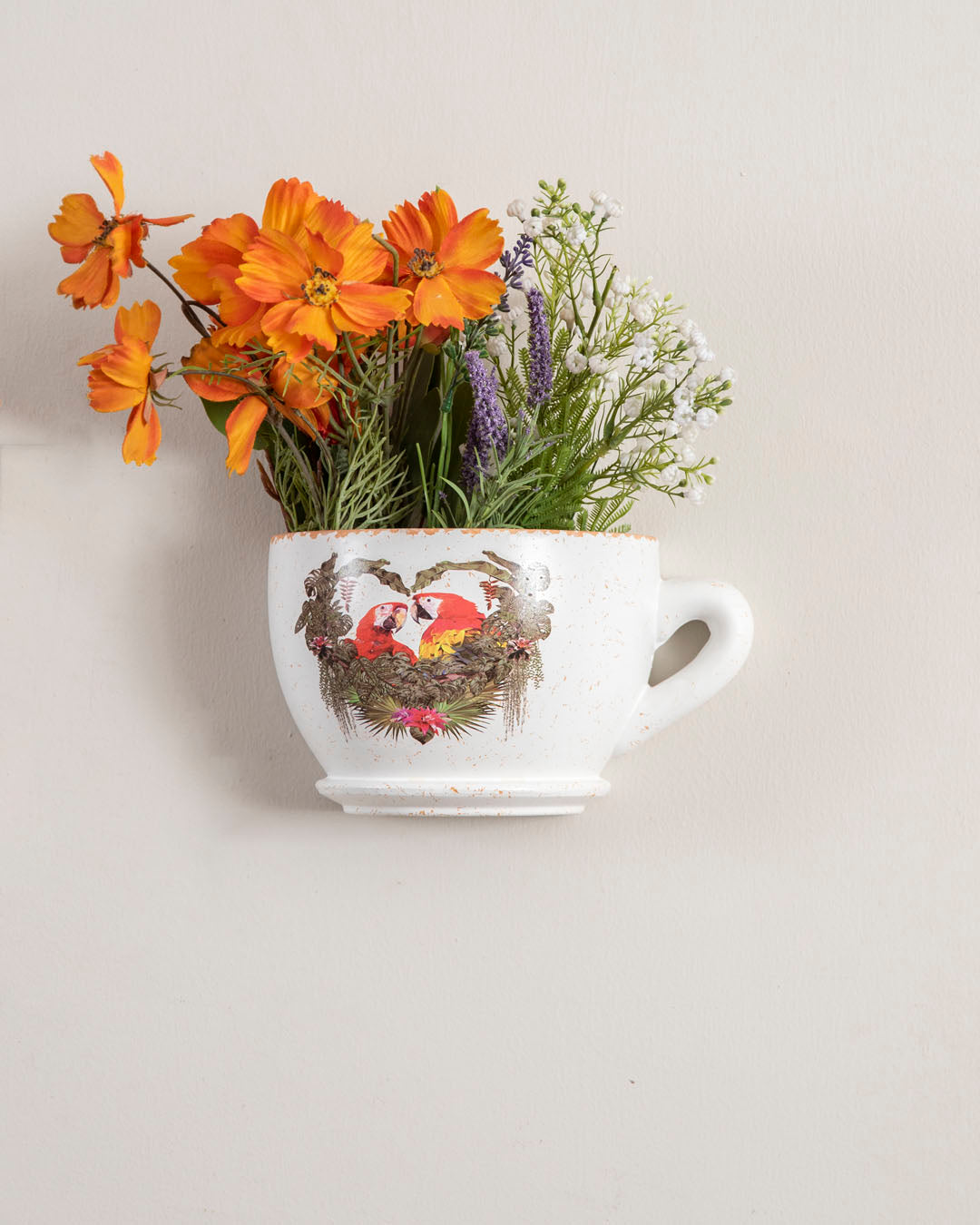 'Macaw Parrot' The Cup Wall Planter