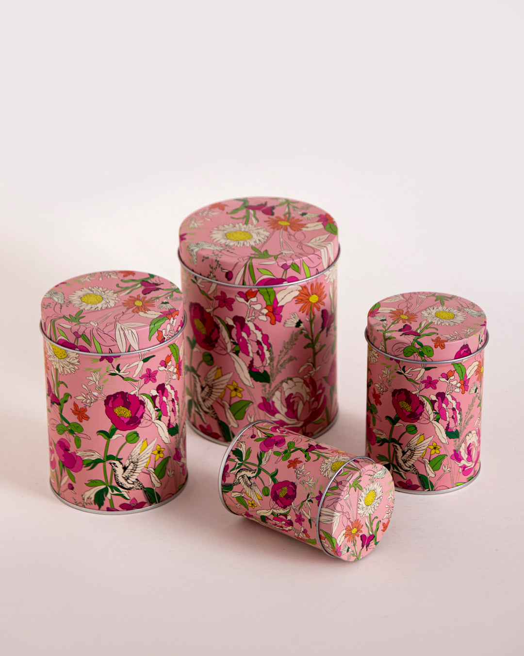 Vintage Floral Storage Canister - Set Of 4