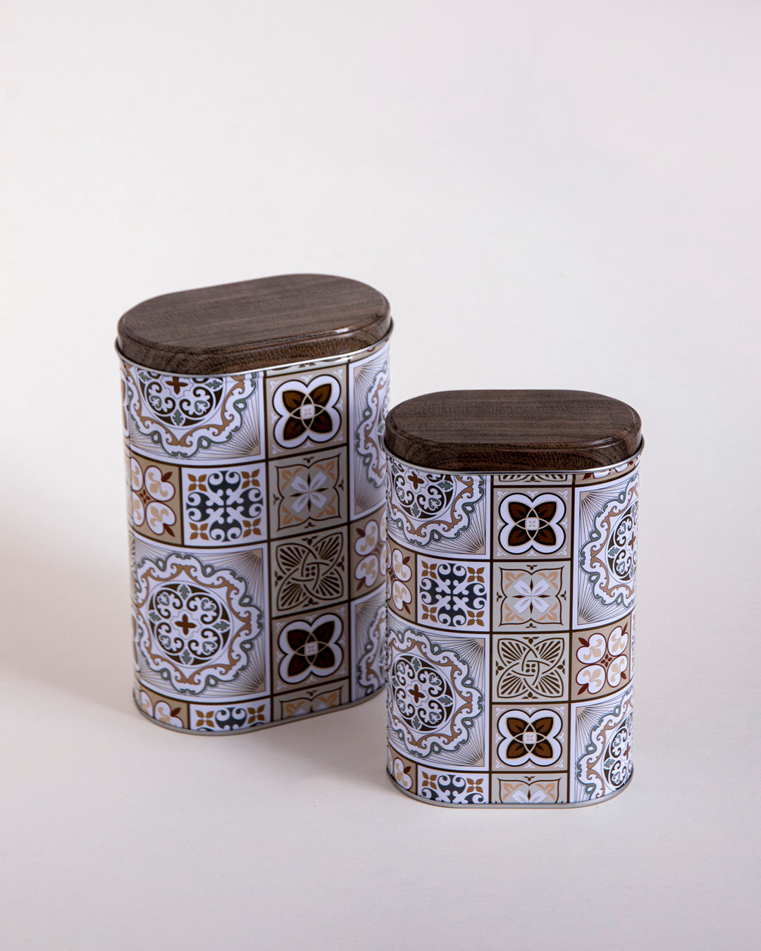 Moroccan Patterned Storage Canister - Set Of 2