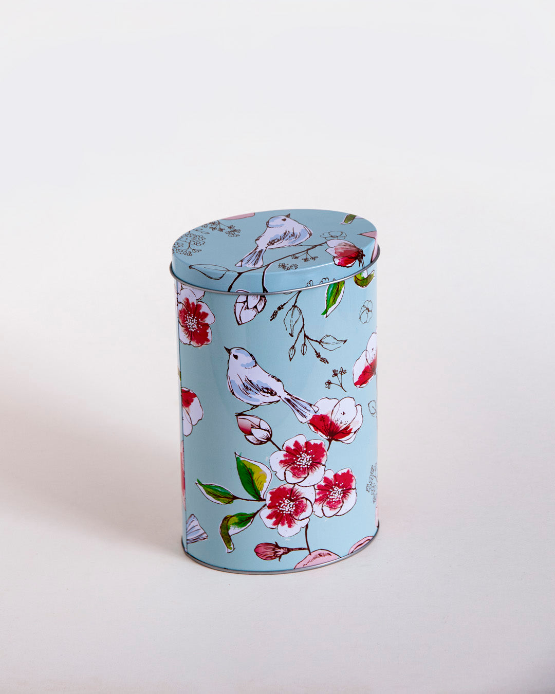 Floral Charm Storage Canisters - Set Of 2