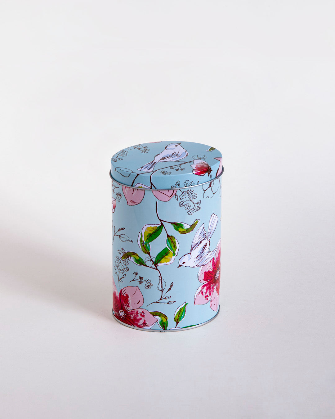 Floral Charm Storage Canisters - Set Of 2