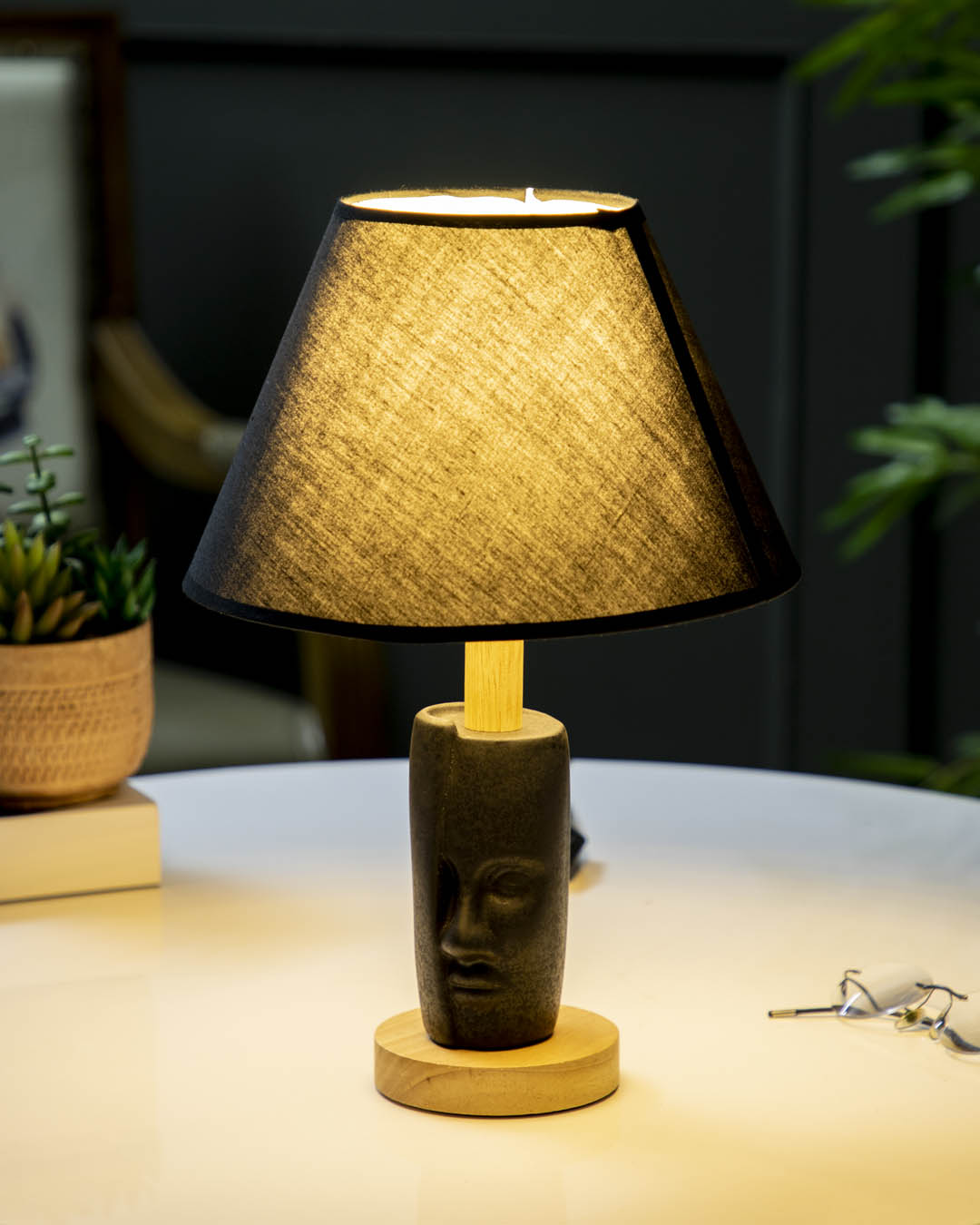 Artistic Expression Table Lamp - Black - The Decor Kart