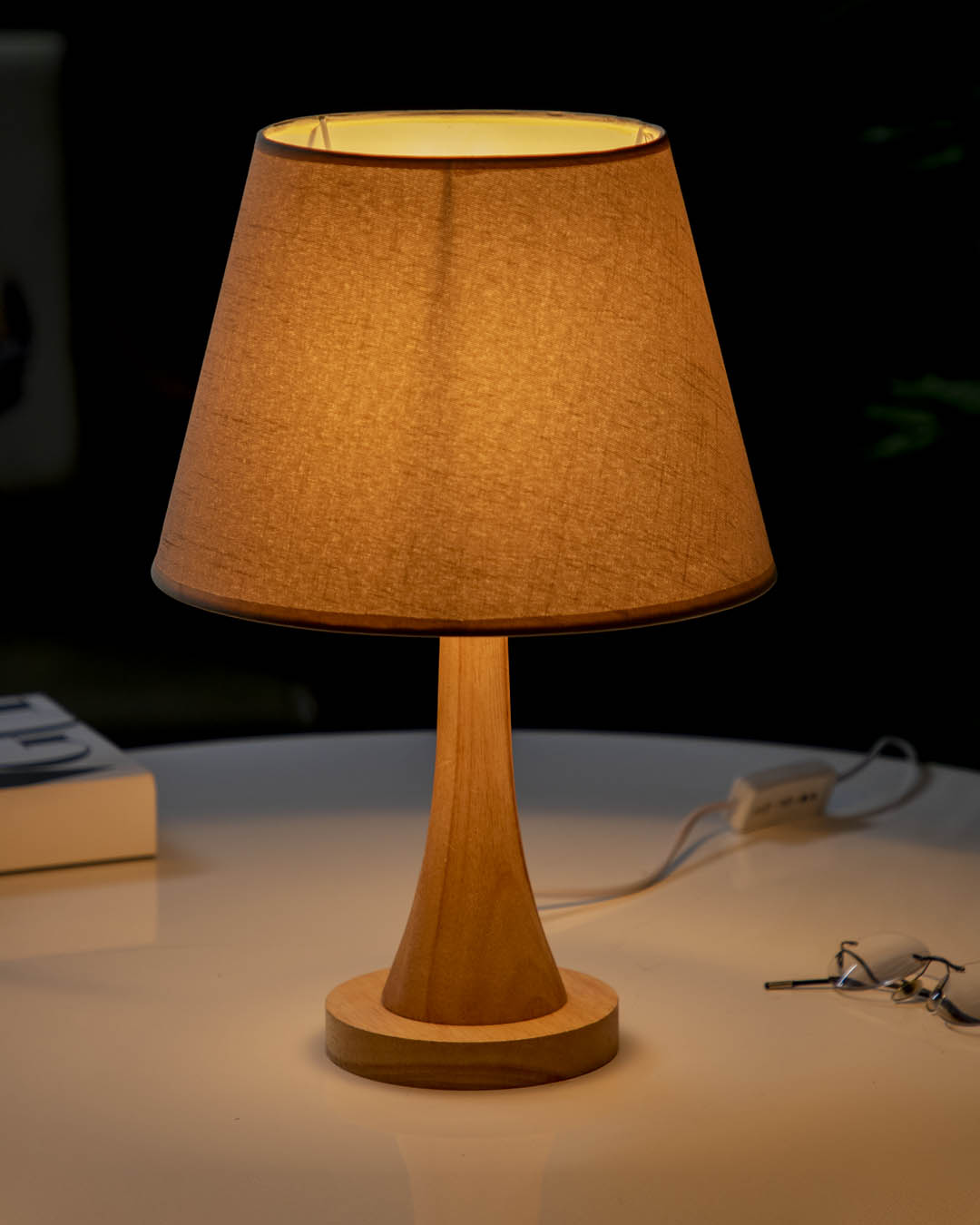 Wood-Accented Table Lamp - The Decor Kart