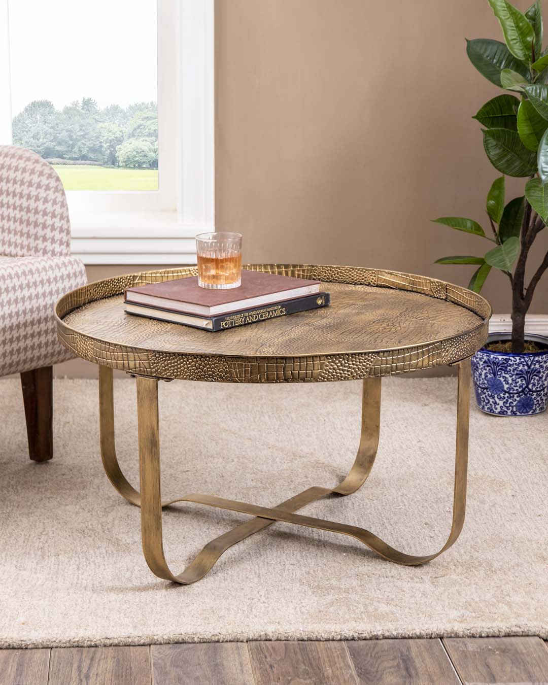 Crocodile Embossing Coffee Table - Large
