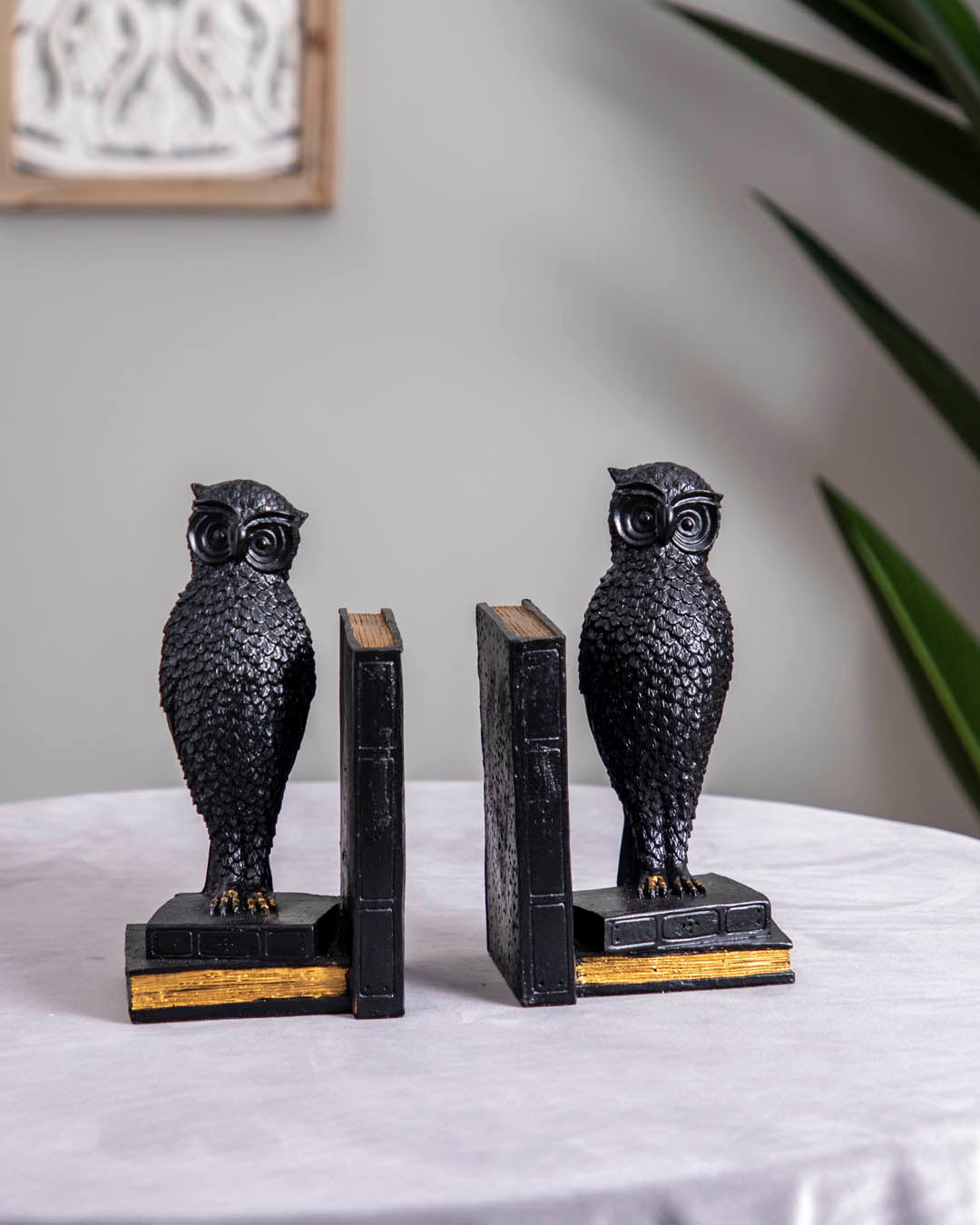 Slender Owl Bookend Set
