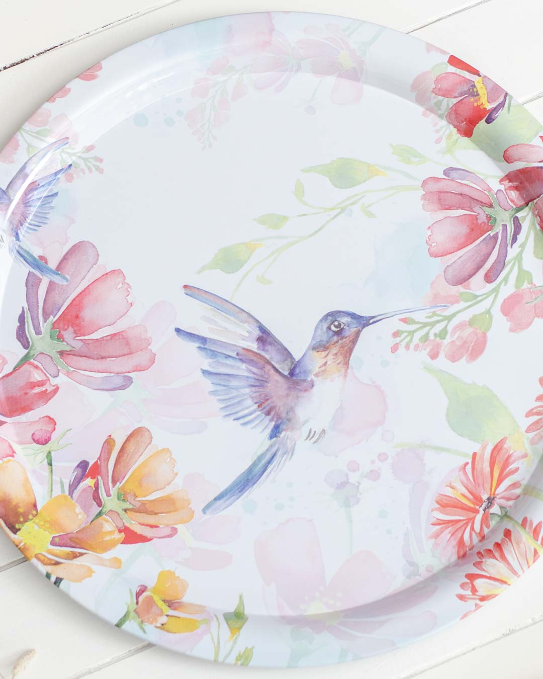'Hummingbird' Round Serving Tray- set of 2 - The Decor Kart