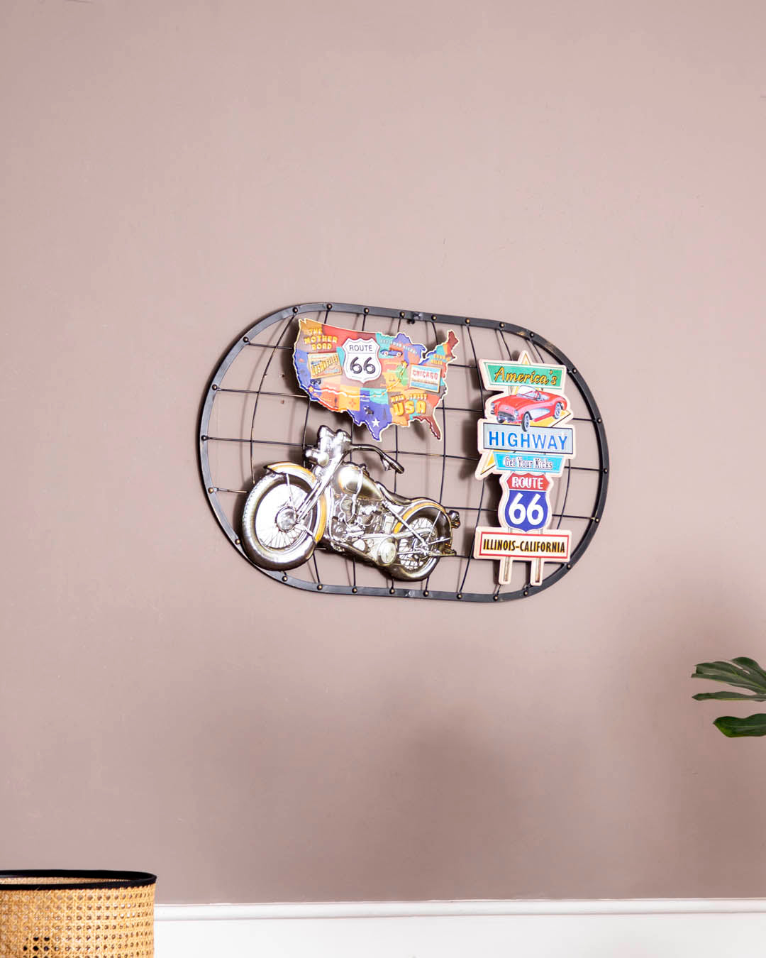 American Wall Hanging Decorative Tinplate - The Decor Kart