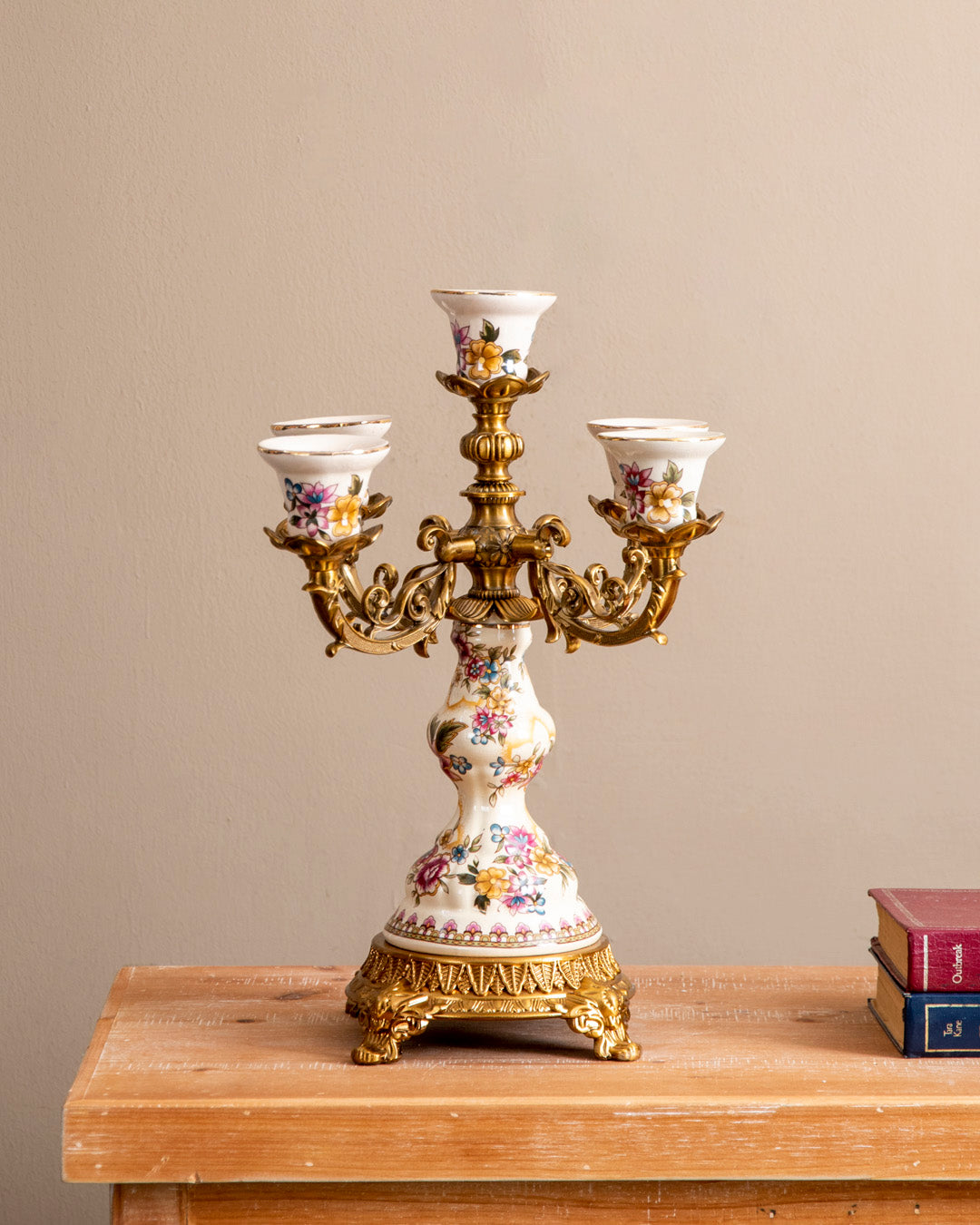 'Imperial Floral' Ornamental Candelabra - 5 Arm