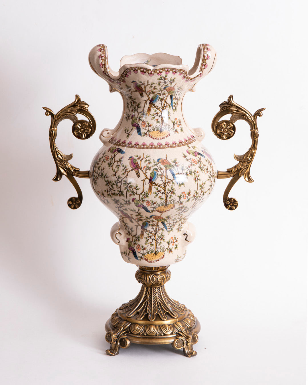 'Imperial Aviary' Victorian Ornamental Vase