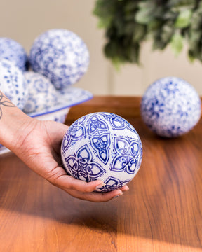 Damask - Chinoiserie Decorative Ball: Style 8 - Large