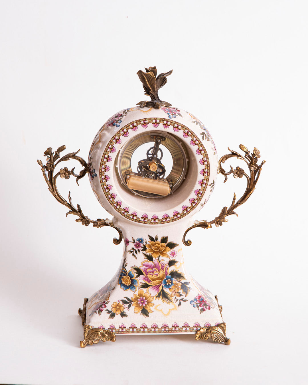 'Imperial Floral' Ornamental Decorative Table clock