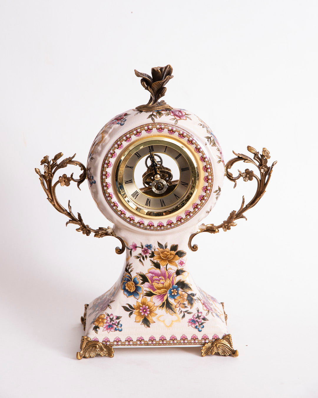 'Imperial Floral' Ornamental Decorative Table clock