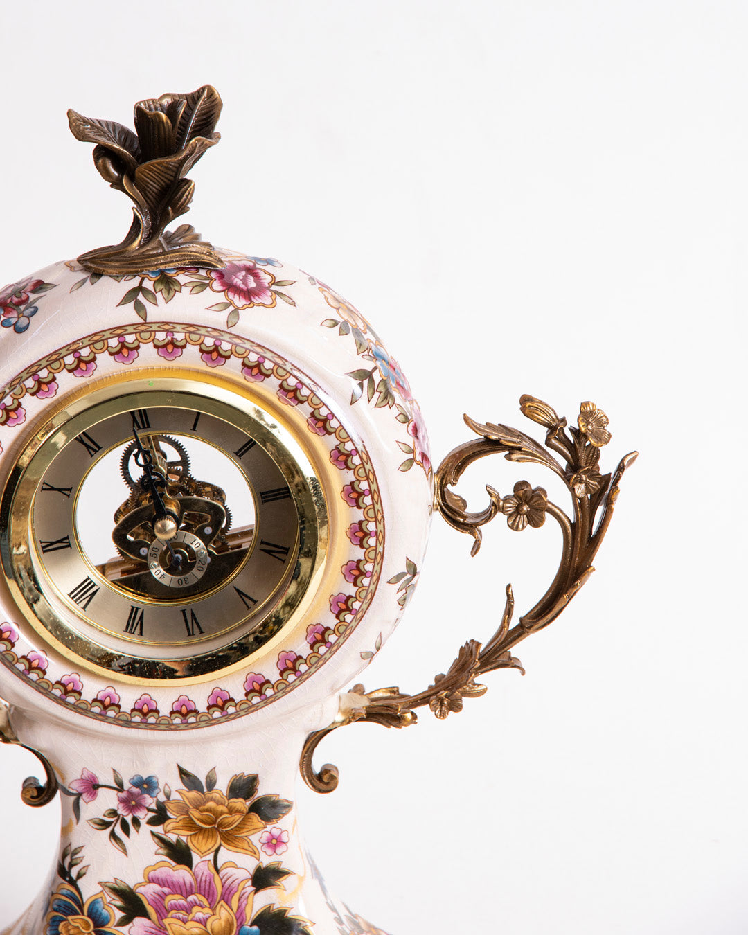 'Imperial Floral' Ornamental Decorative Table clock