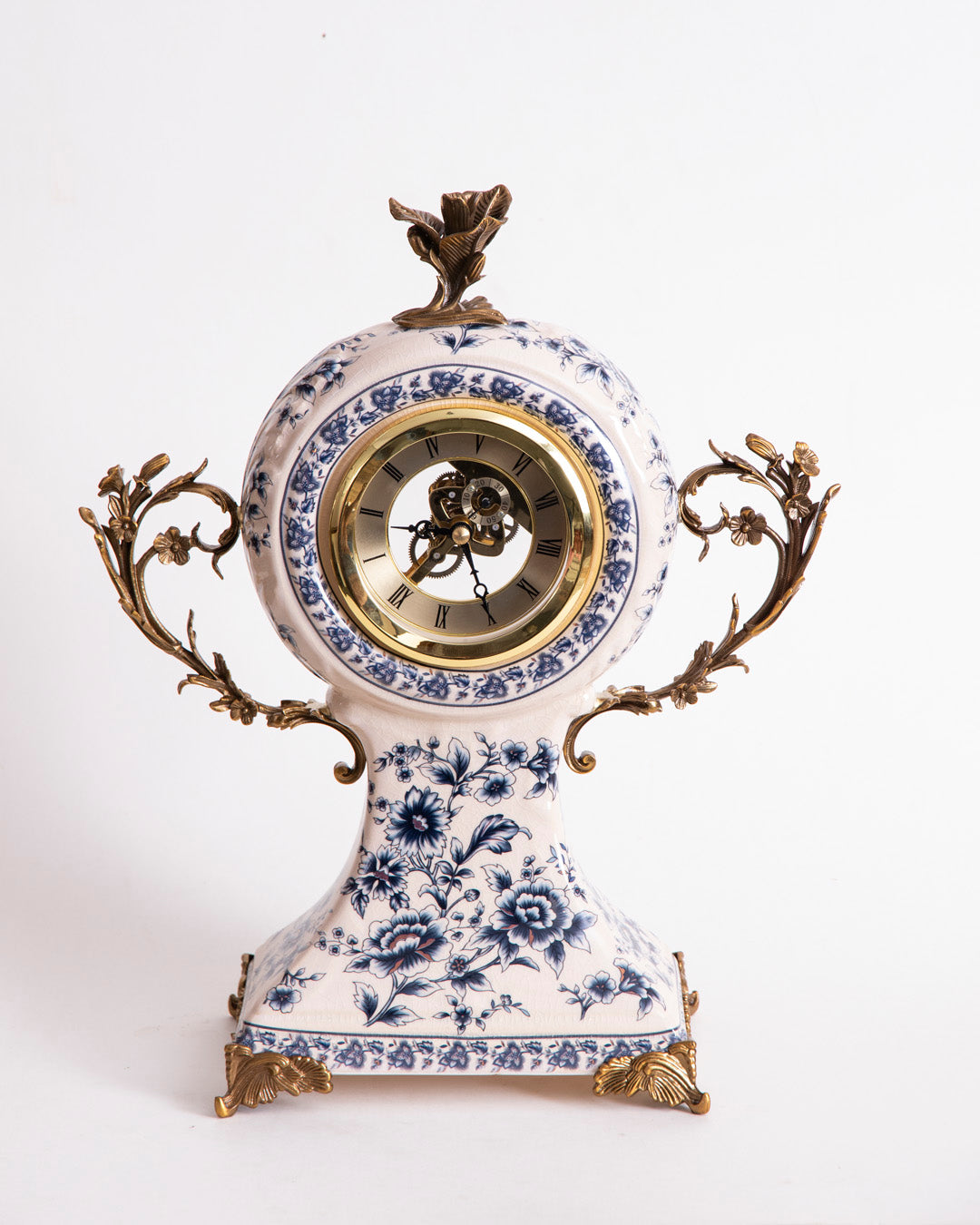 'Baroque Bloom' Ornamental Decorative Table clock