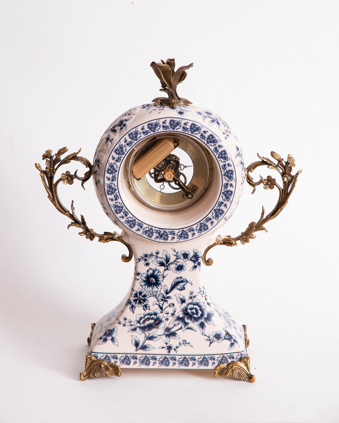 'Baroque Bloom' Ornamental Decorative Table clock