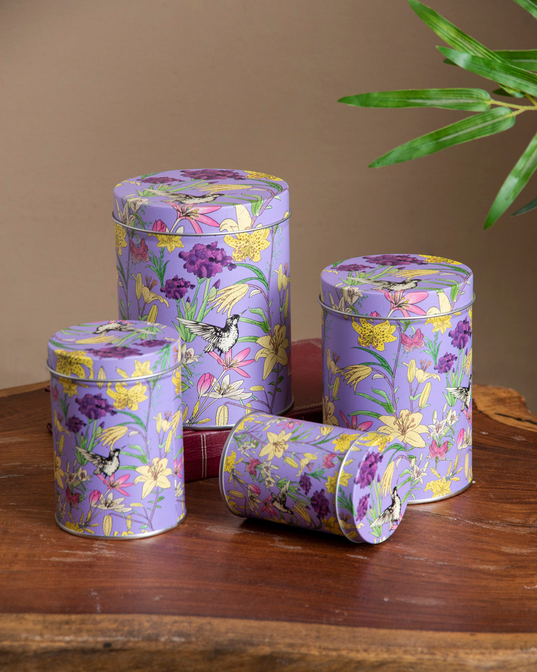 Vintage Floral Storage Canister - Set Of 4