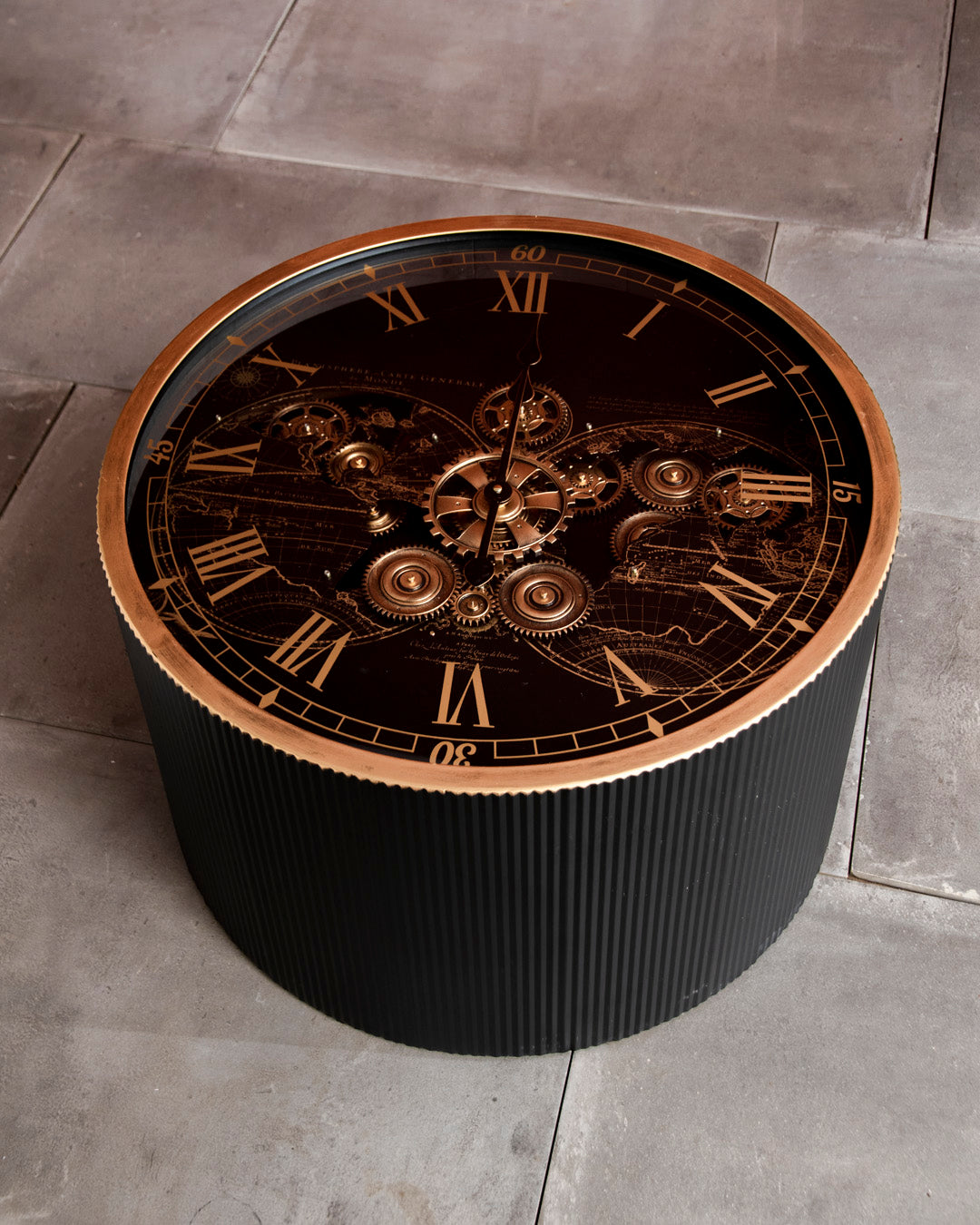 Gear Fusion Coffee Table with Clock Top - Small