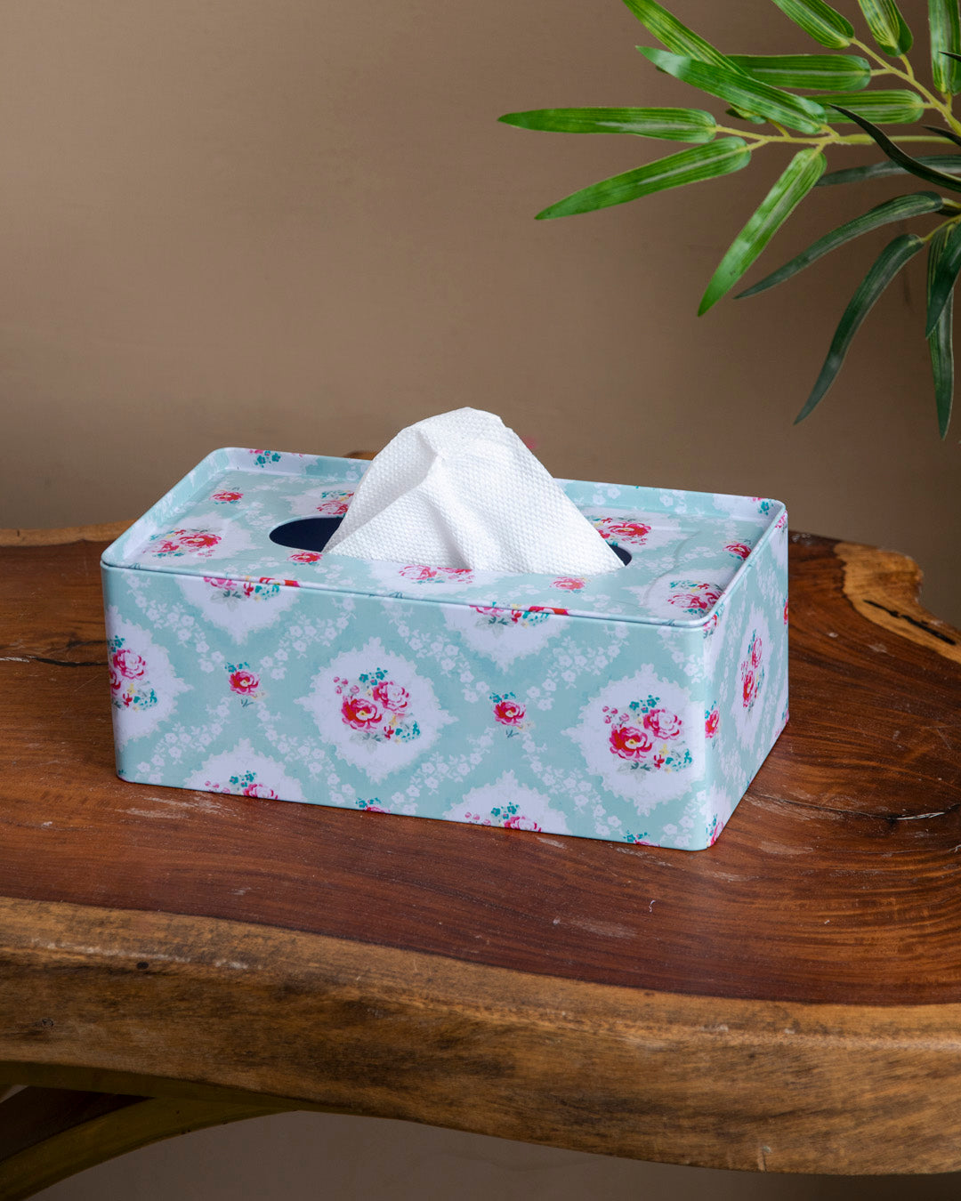 Vintage Floral Tissue Box Holder