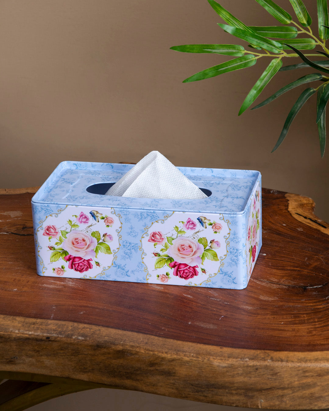 Vintage Floral Tissue Box Holder