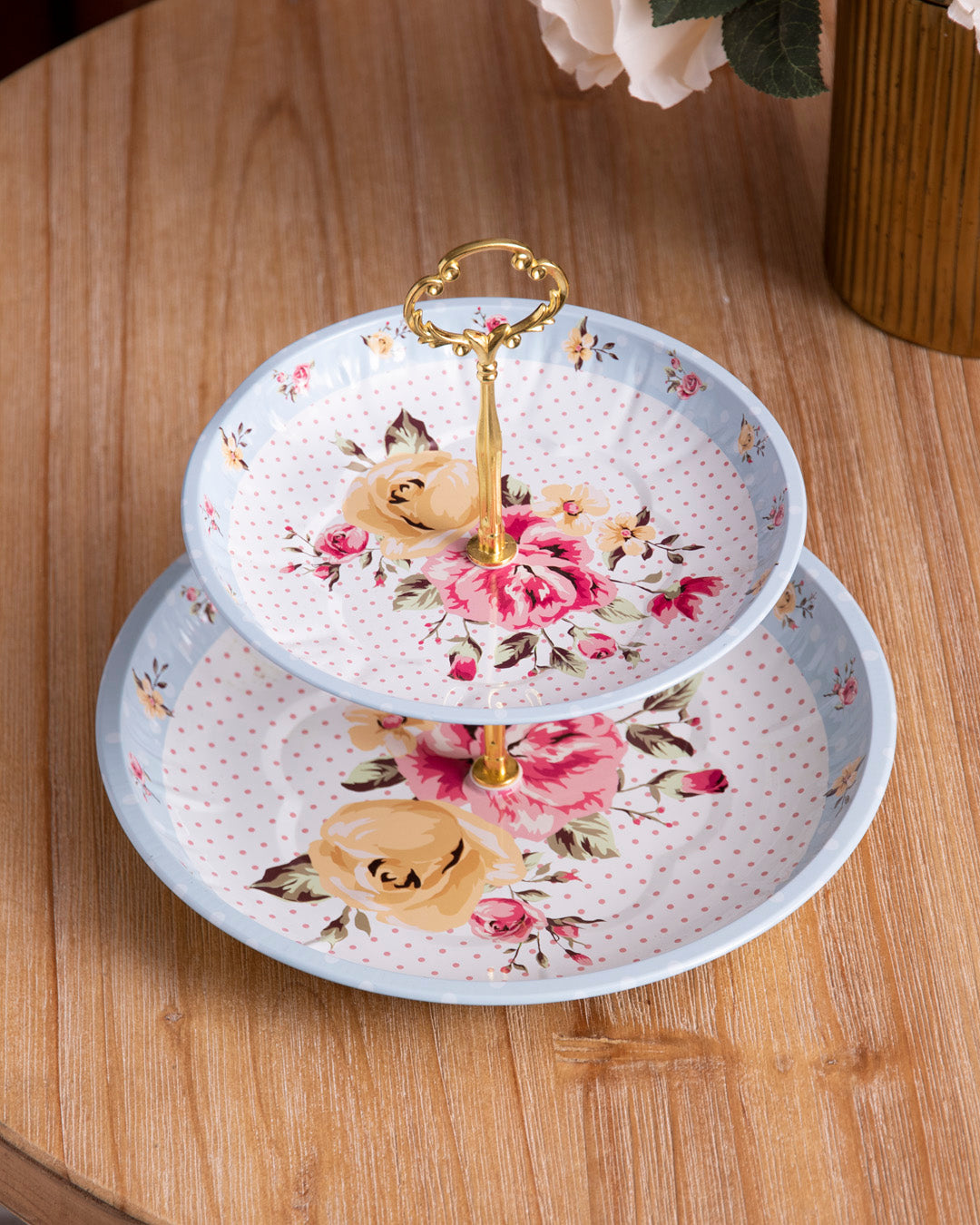 Rose Garden 2-Tier Cake stand