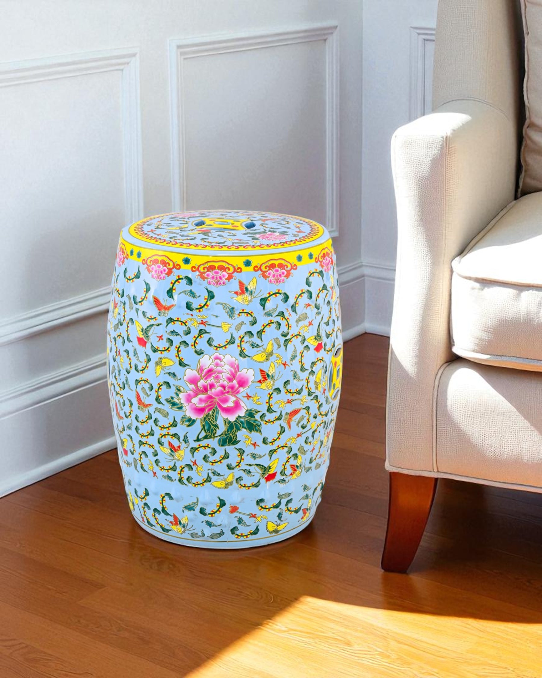 Sky Blossom Garden Stool