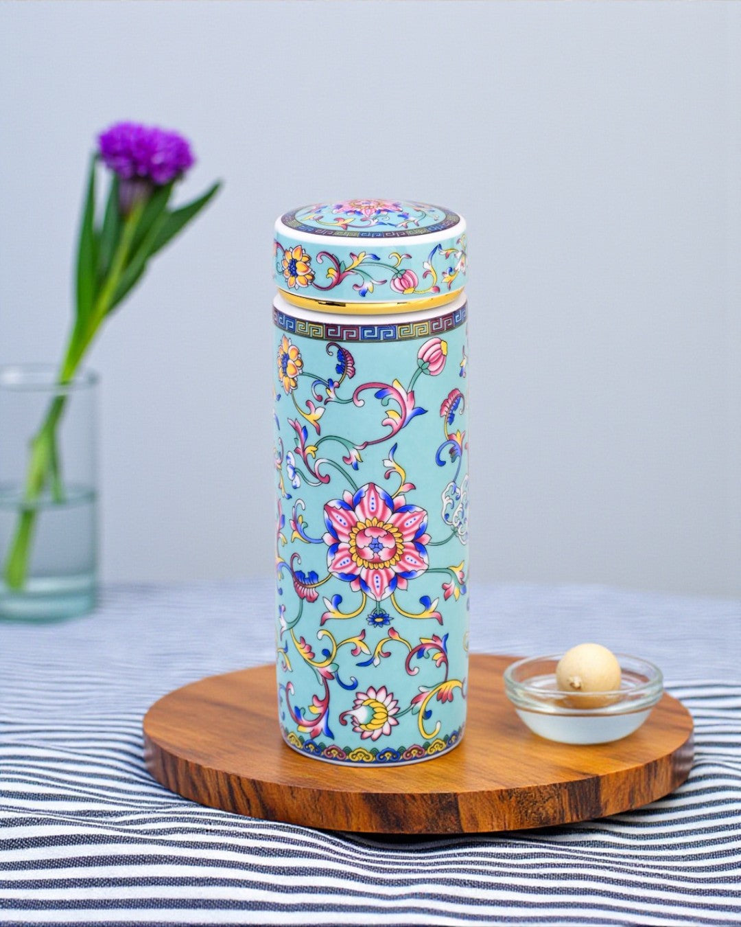 Ceramic Travel Flask - Blue
