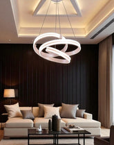 Modern LED Spiral Wave Chandelier