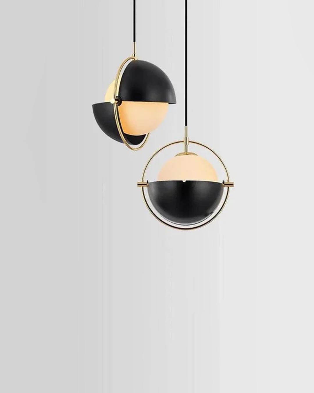 Modern Orbital Pendant Light - Black