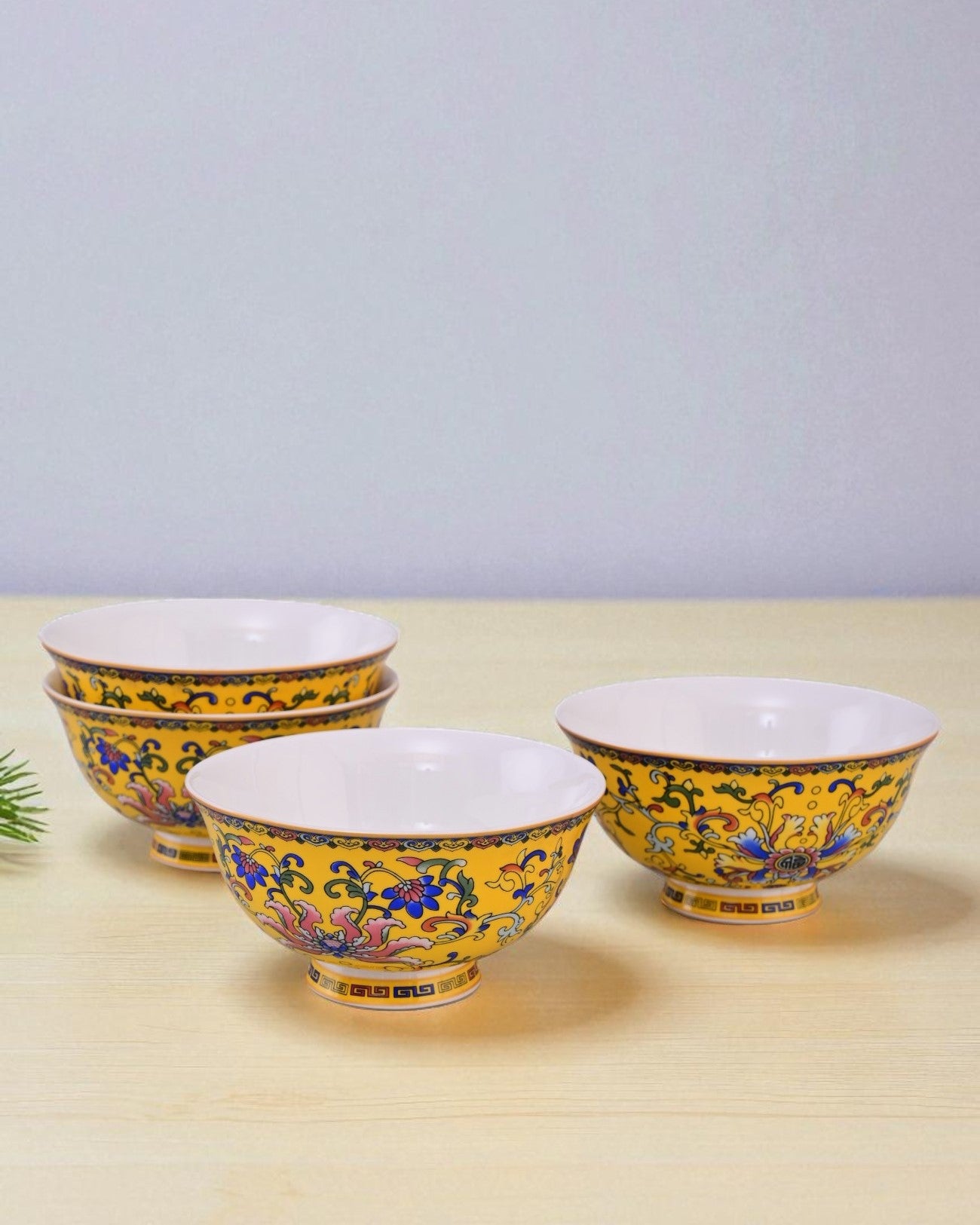 Classic Floral Motif Katori - Set Of 6