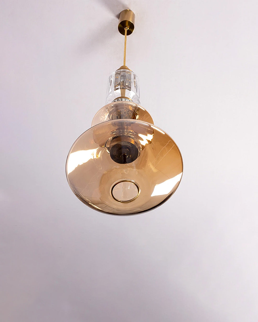 Amber Prism LED Pendant Light